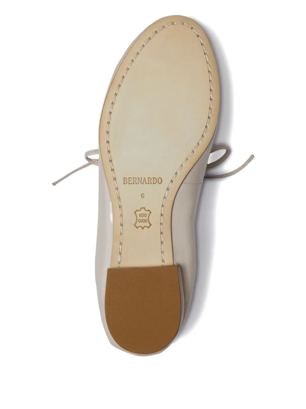 Bernardo 1946 Tie-fastening Elasticated Ballet Flats In Multi