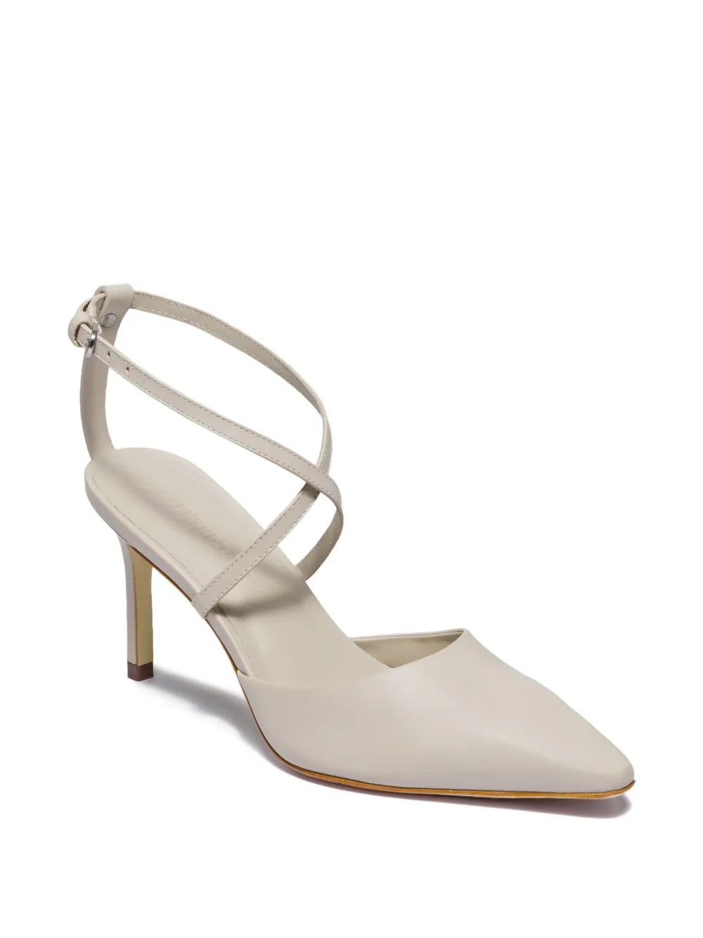 Bernardo 1946 Yazmin Pointed-toe Heeled Pumps In Gray