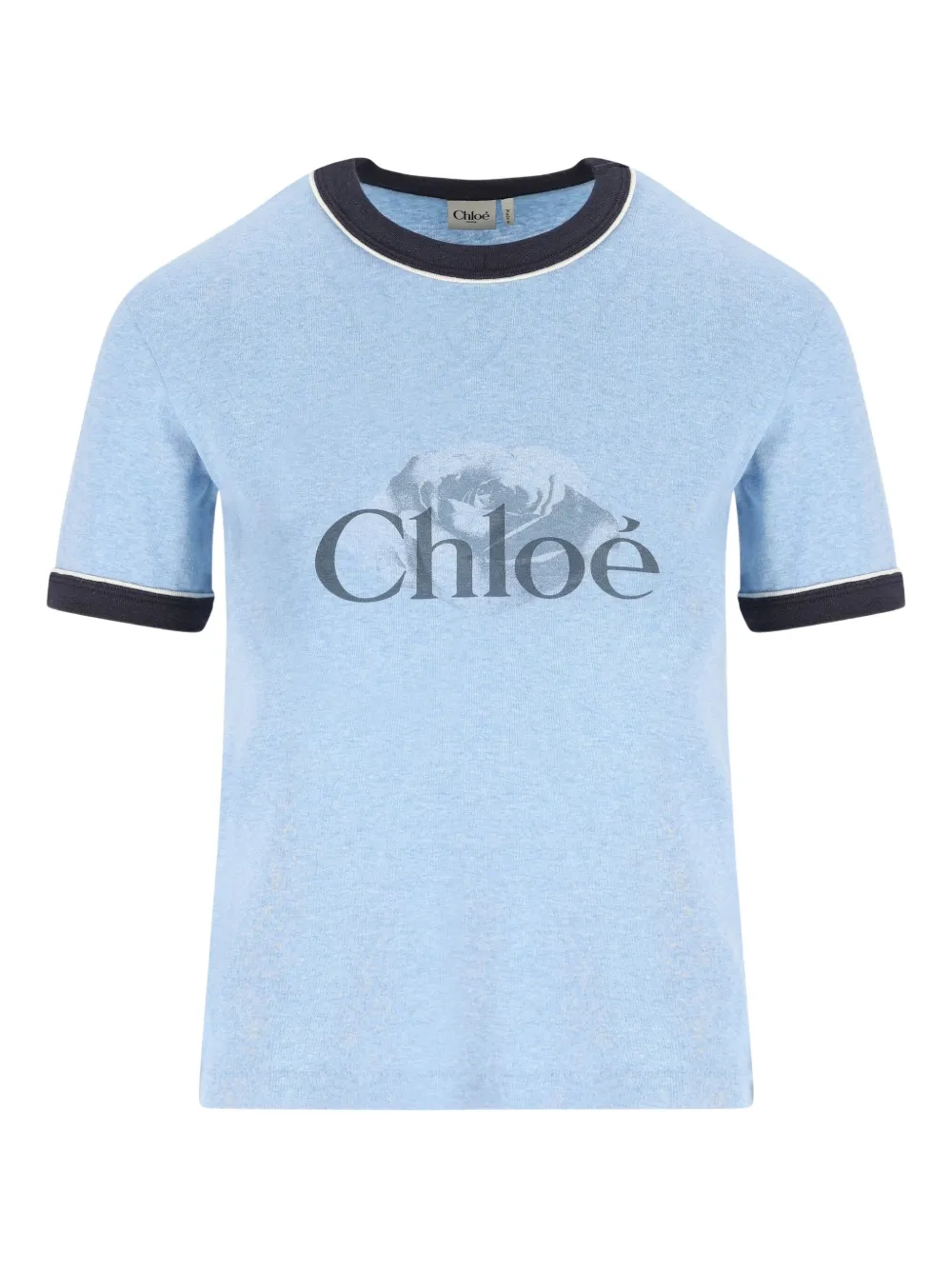 Chloé logo T-shirt | Blue | Image 1