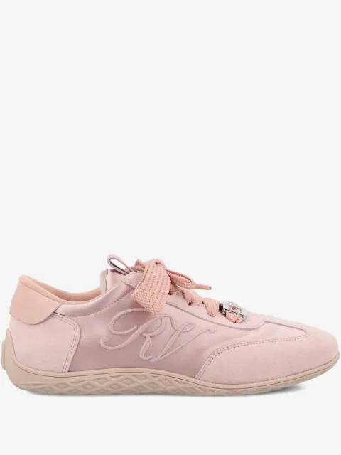Roger Vivier Viv embroidered buckle sneakers