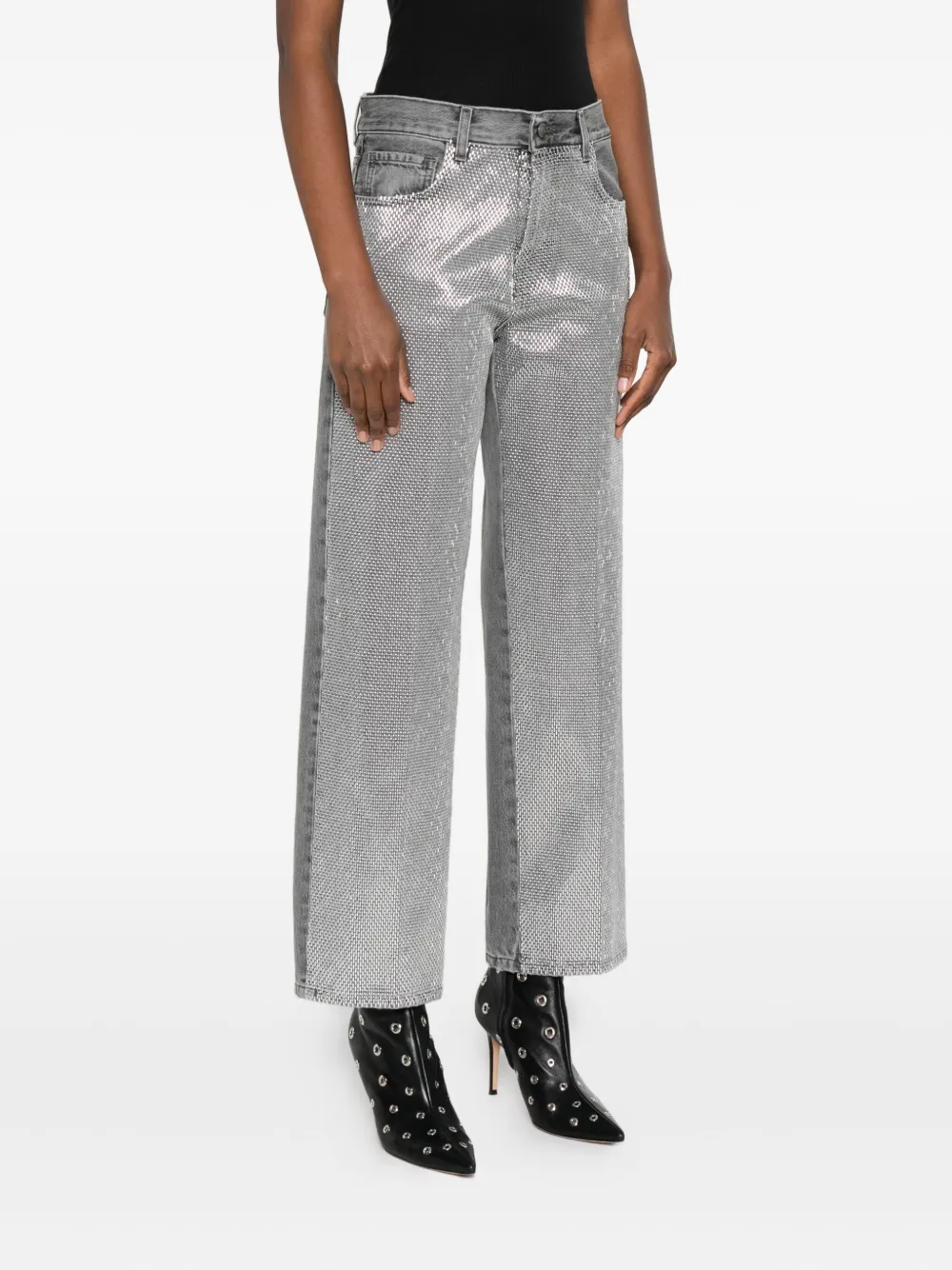 Haikure Jeans met vlakken Grijs