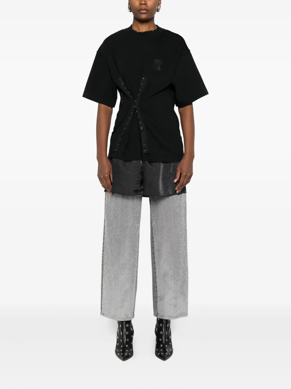 Haikure Jeans met vlakken - Grijs