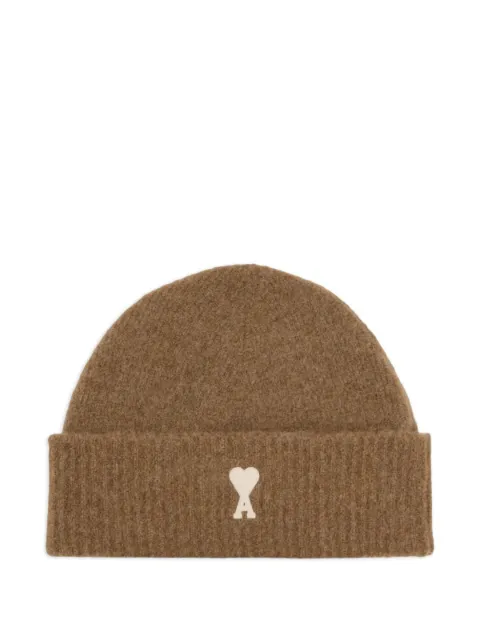 AMI Paris striped Ami De Coeur beanie