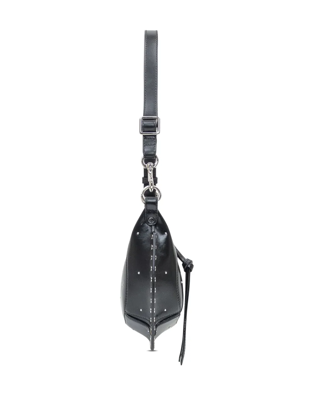 Isabel Marant Oskan Moon Leather Shoulder Bag In Gray
