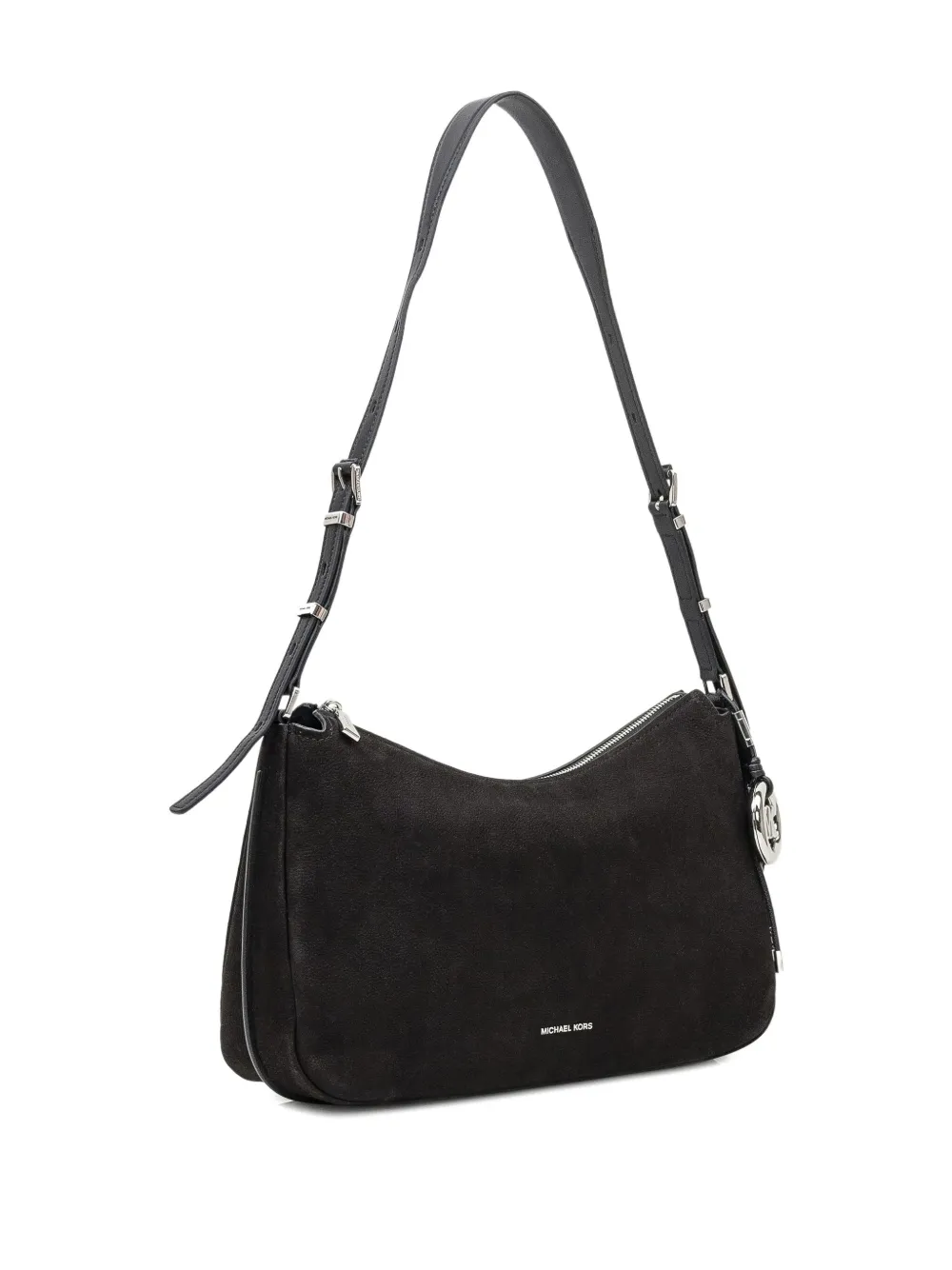 Michael Kors Suède schoudertas Zwart
