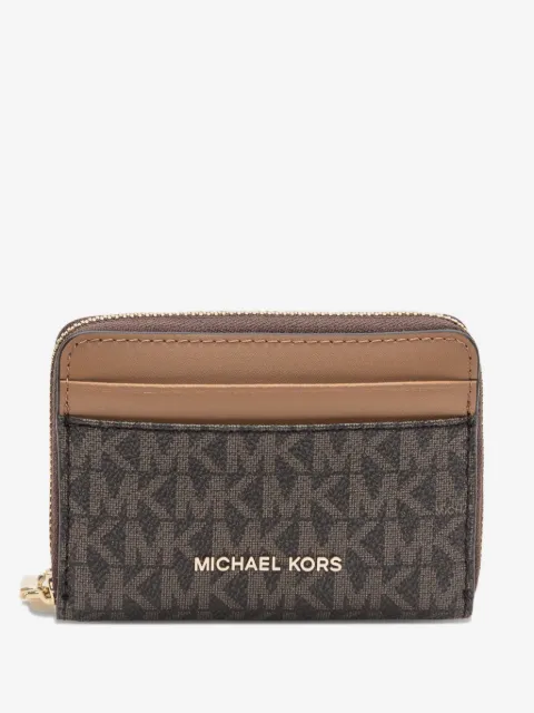 Michael Kors monogram zip wallet
