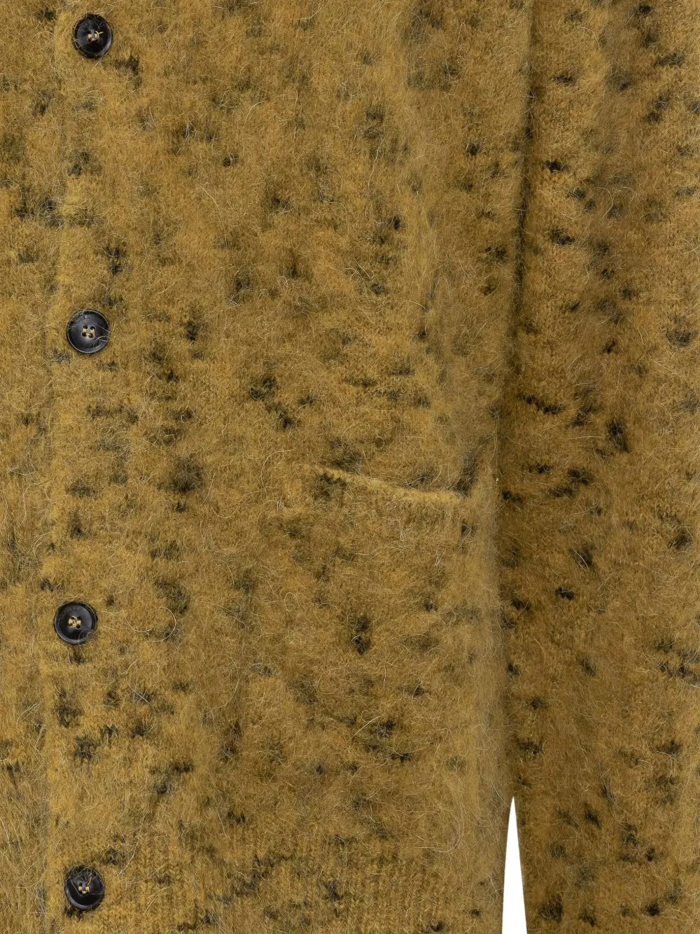 A Paper Kid Gebreid vest met zak Bruin