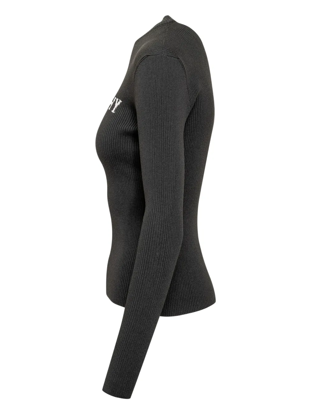 Givenchy Geribbelde trui met logo-jacquard Zwart