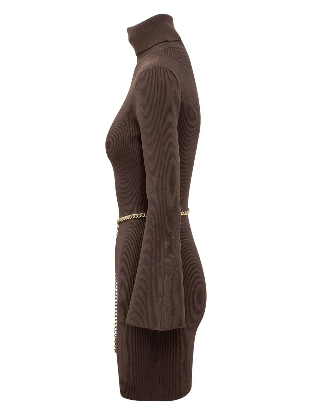Michael Michael Kors ribbed turtleneck chain-belt mini dress | Day Dresses | Image 2
