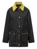 Barbour contrast-collar jacket - Black