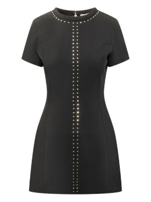 Michael Kors chain-belt Midi Dress | Black | FARFETCH