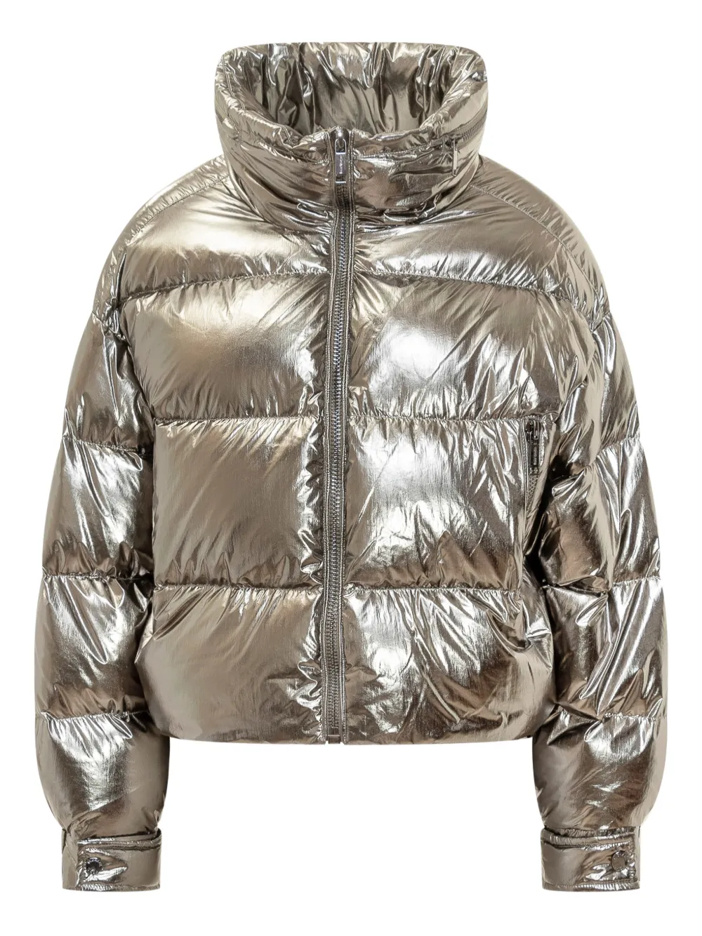 Michael Michael Kors metallic puffer jacket - Grigio