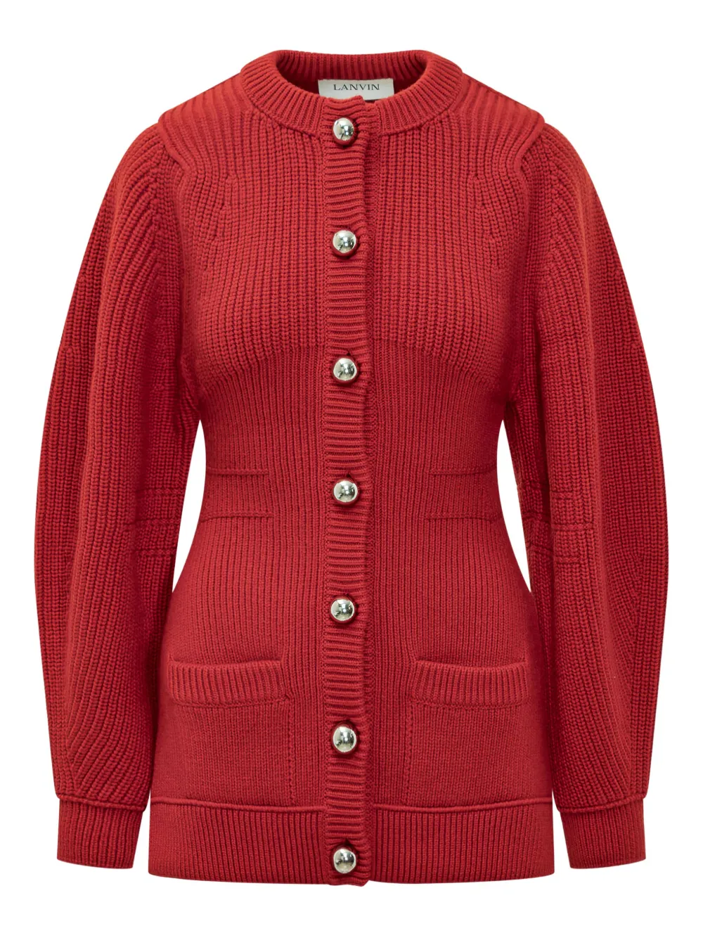 Lanvin ribbed button cardigan | Red | Image 1