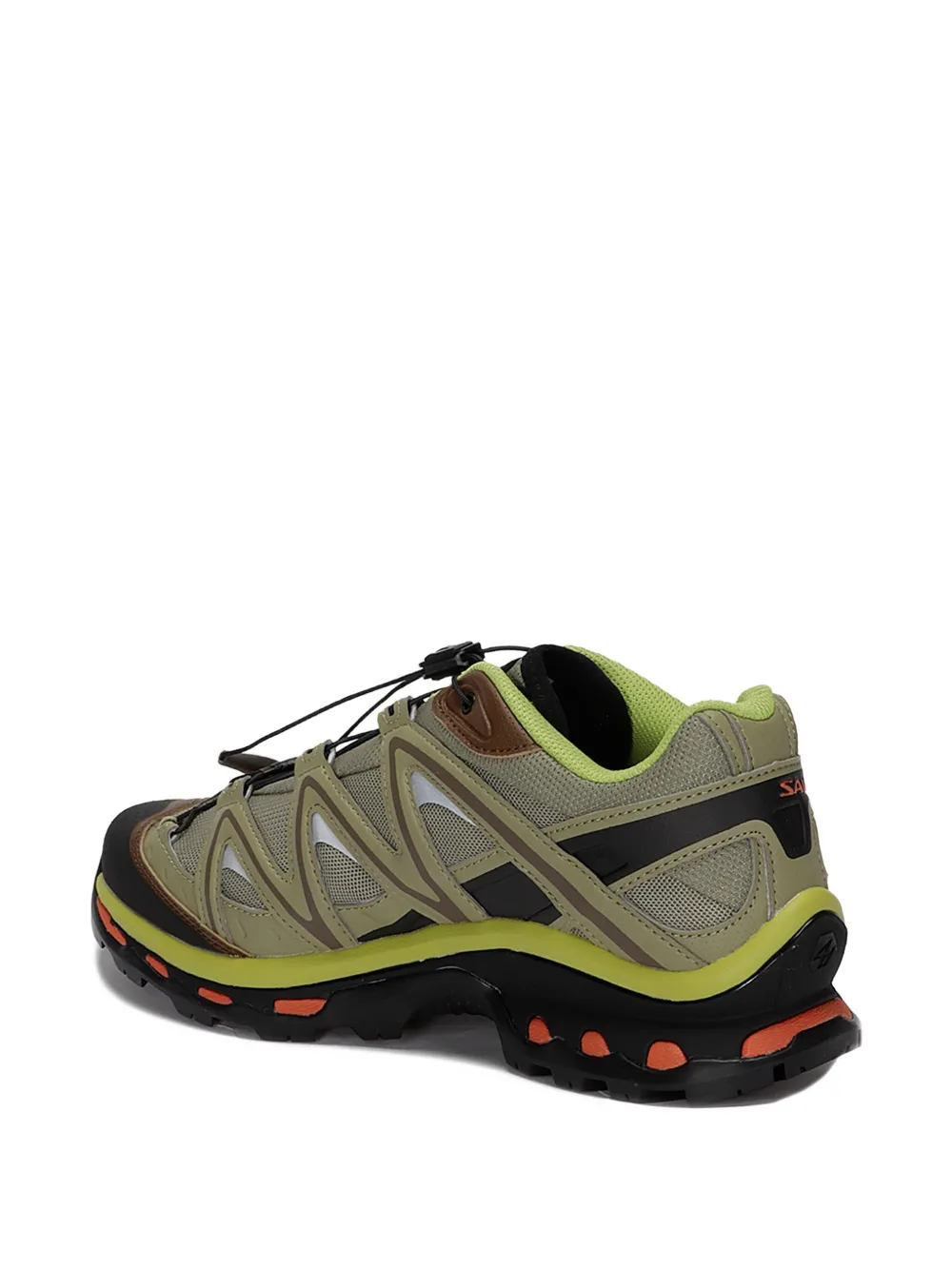 Salomon Rounded Toe Sneakers With Logo-printed Mesh In Multi