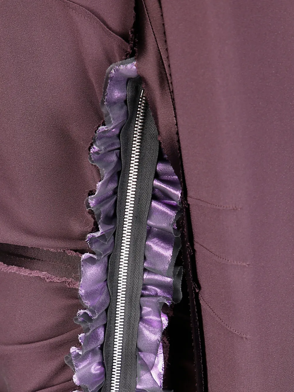 Maison Margiela Midi-jurk met ruches Paars