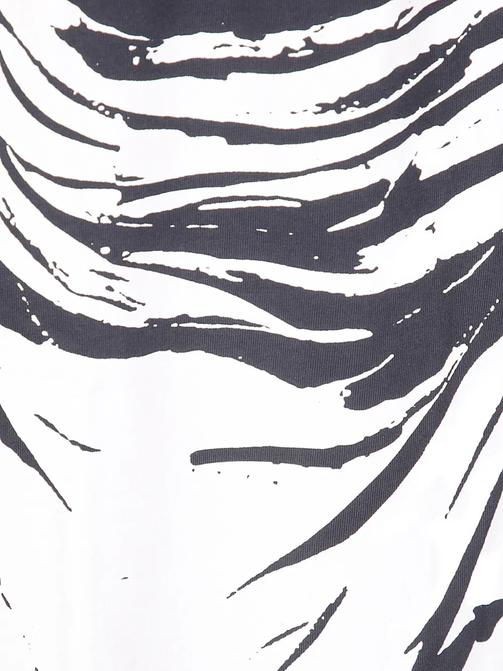 Vaquera Graphic Print Long Jersey Skirt With Adjustable Waist In Black