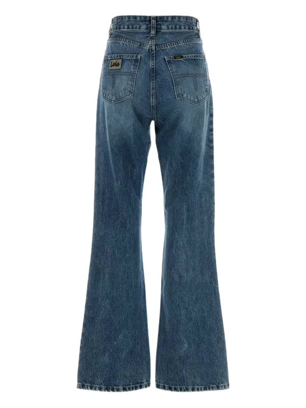 LOIS JEANS cotton-blend Flared Jeans Blue FARFETCH SK - Main Image