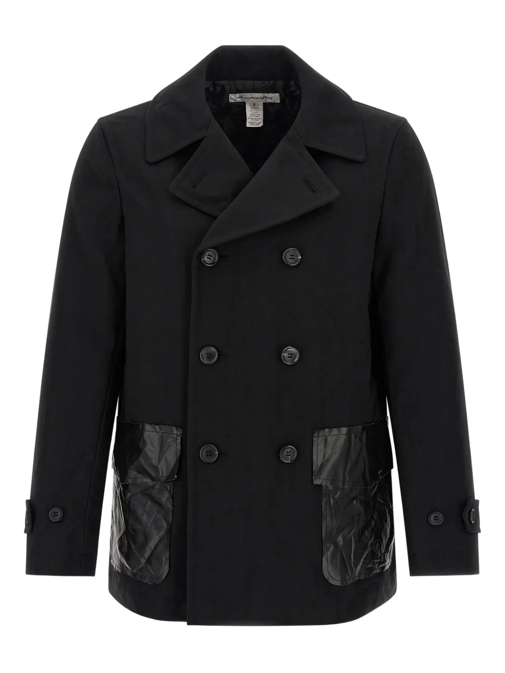 Comme Des Garçons Shirt double-breasted coat | Black | Image 1