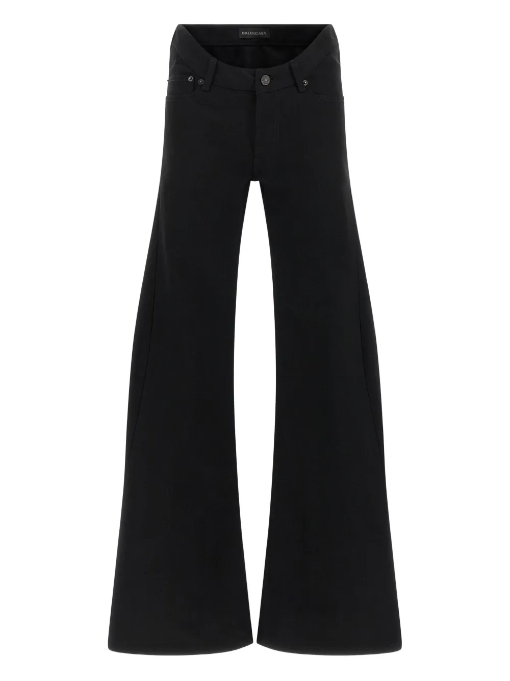 Balenciaga Flared Leg Jeans With Pockets And Loops In Black
