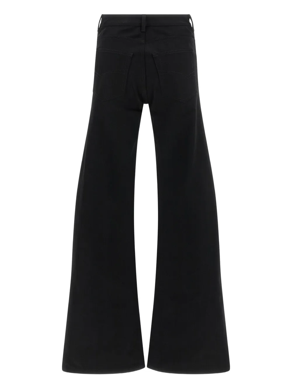 Balenciaga Flared Leg Jeans With Pockets And Loops In Black