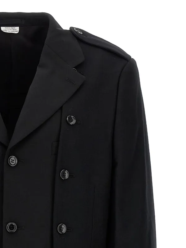 Comme Des Garçons Homme Plus レイヤード コート | ブラック