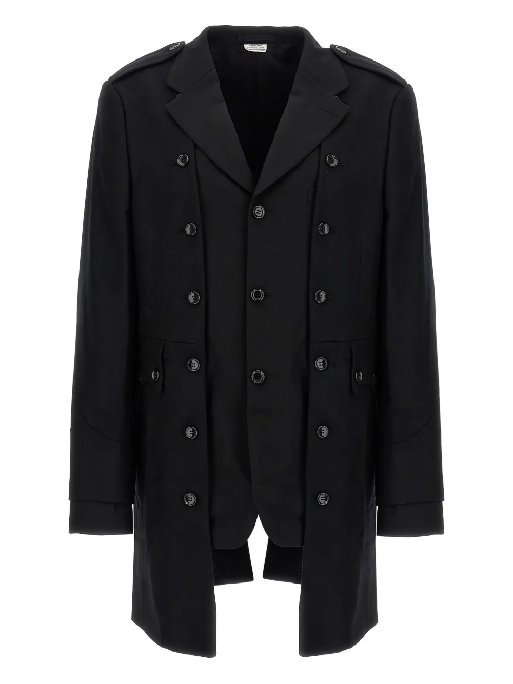Comme des Garçons Homme Plus double-layer blazer coat | Black | Image 1