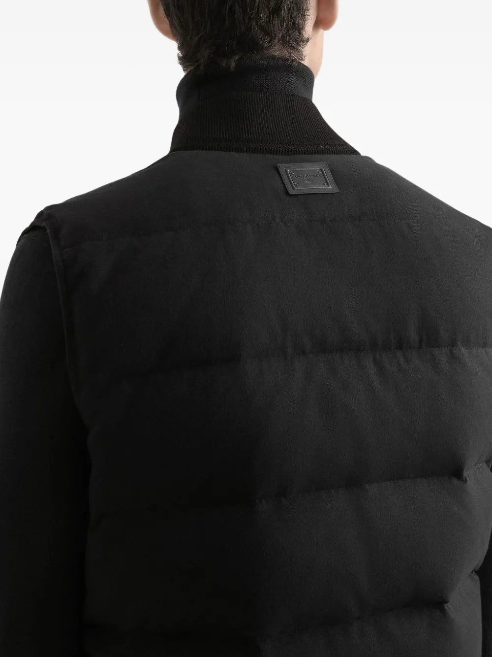 Dolce & Gabbana Quilted Reversible Gilet In Black