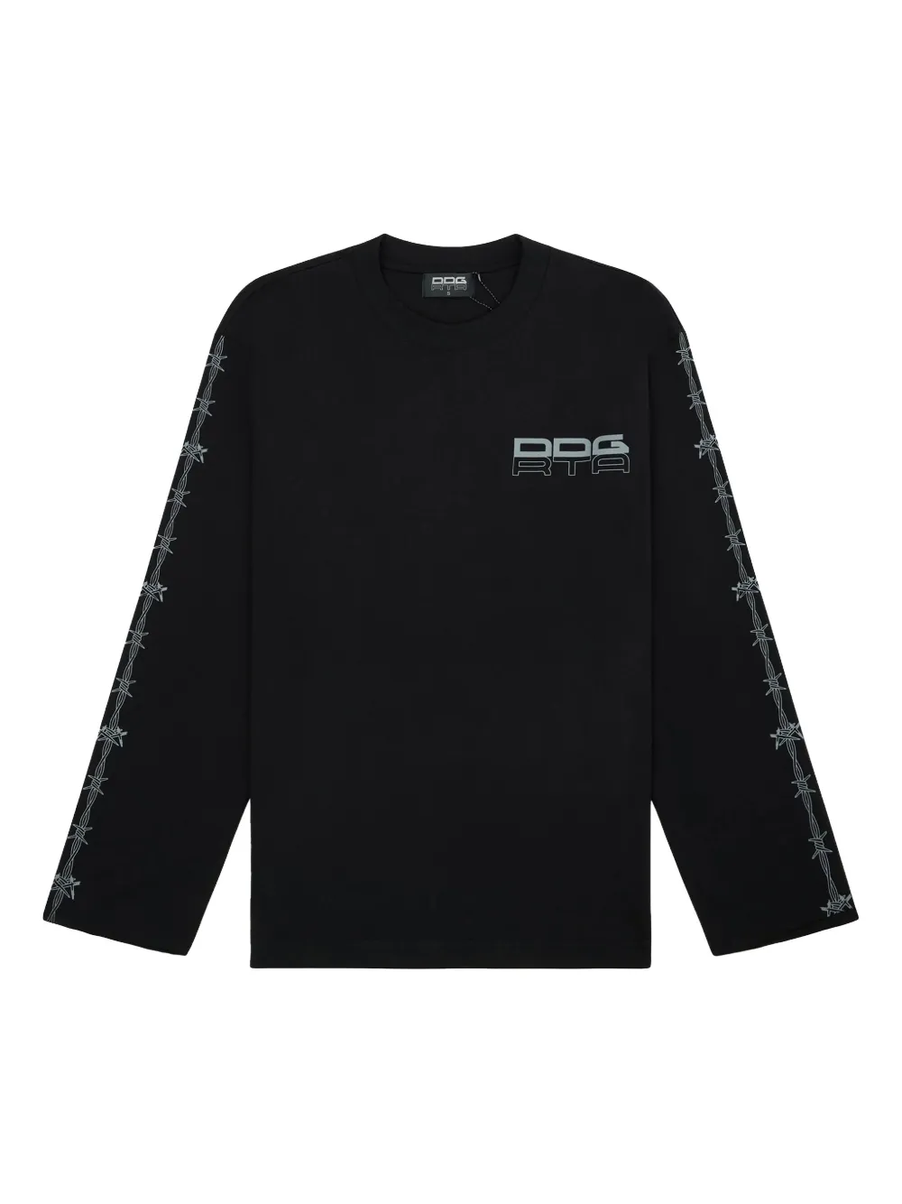 Rta Logo-print Long Sleeve T-shirt In Black