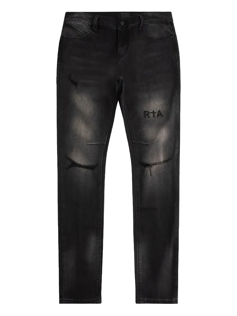 RTA distressed bootcut jeans - ブラック RTA distressed bootcut jeans - ブラック