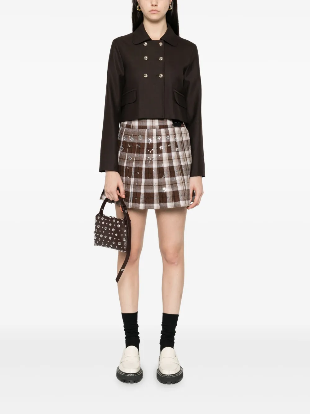 Maje double-breasted flap-pocket jacket | Blazers | Image 2