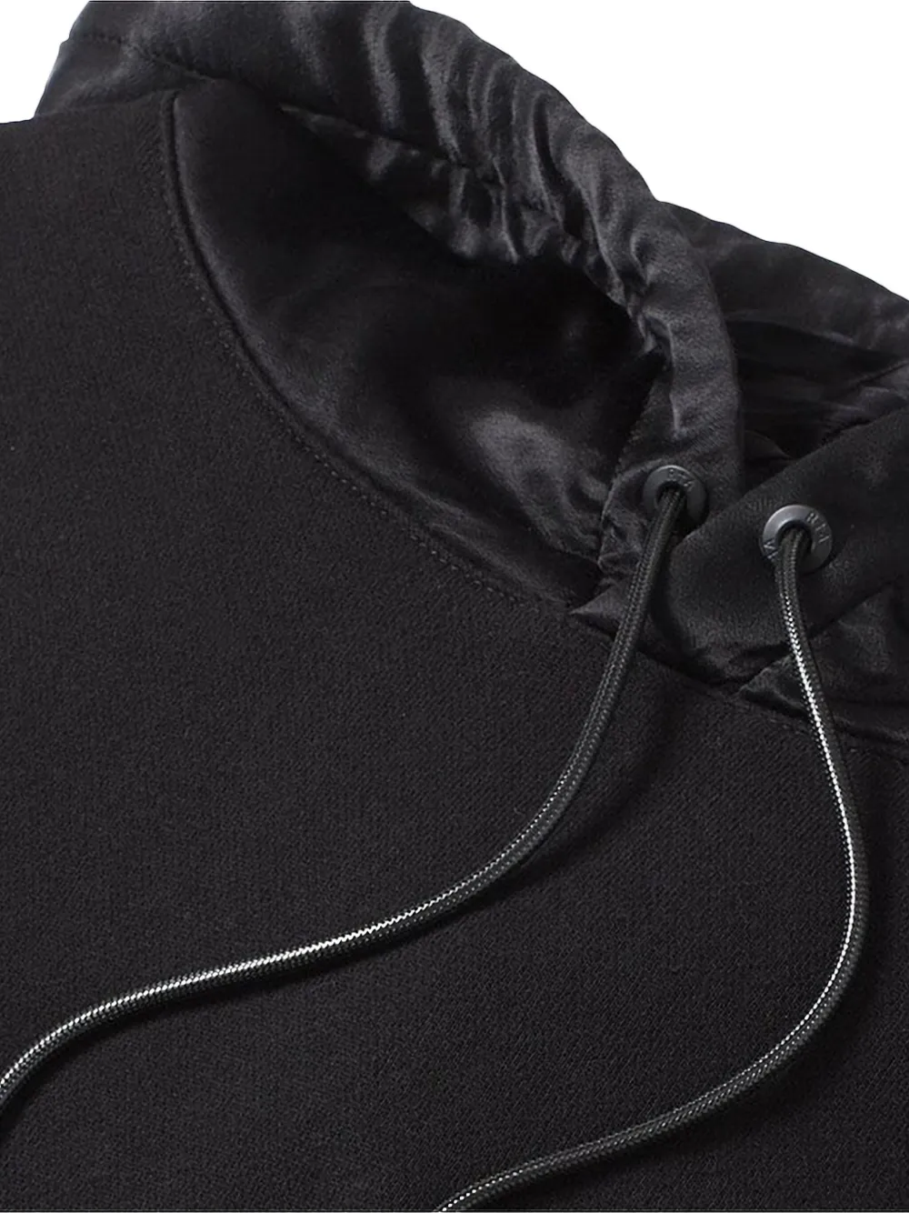 Rta Silk-lined Hoodie In Black