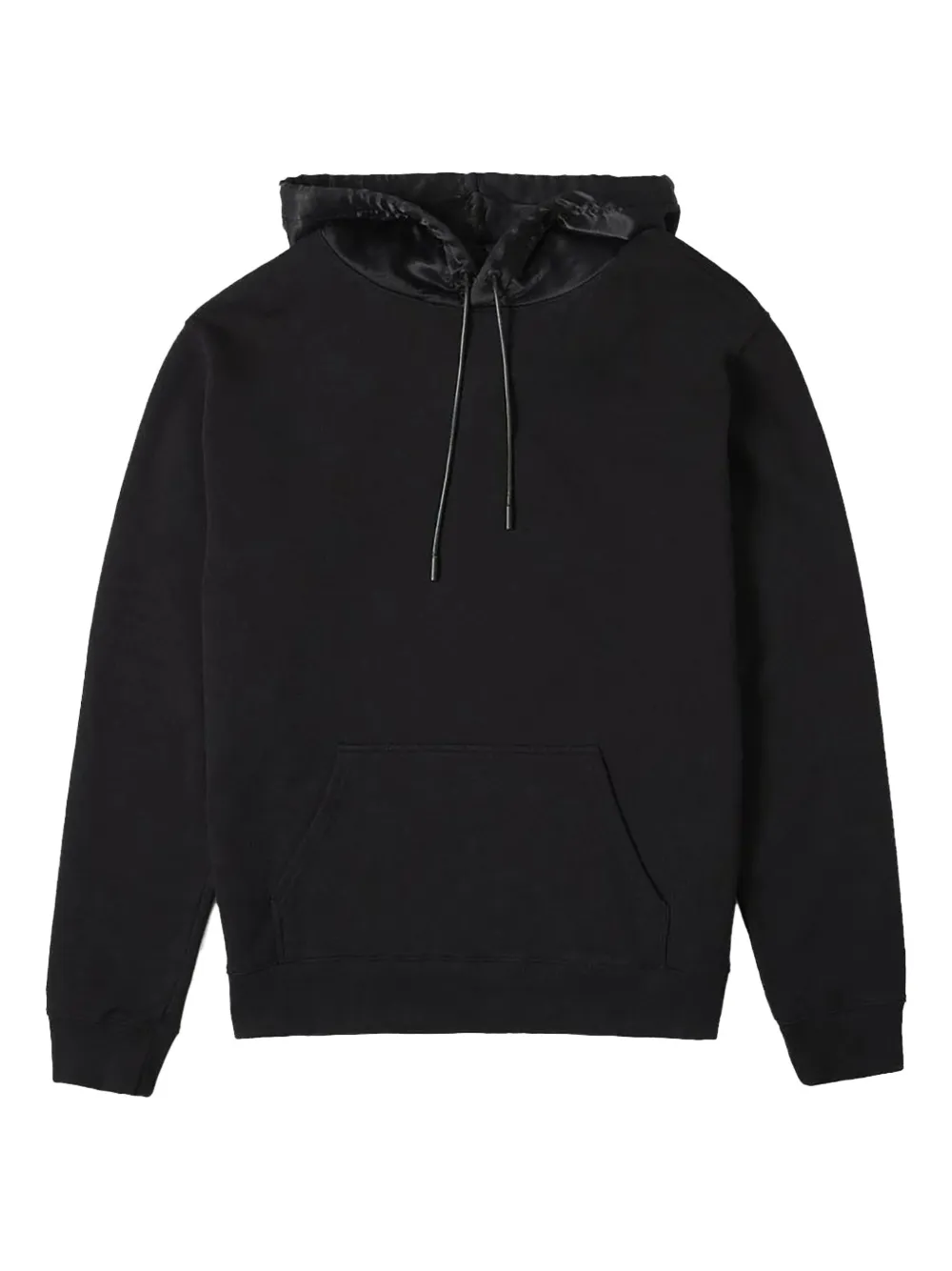 Rta Silk-lined Hoodie In Black