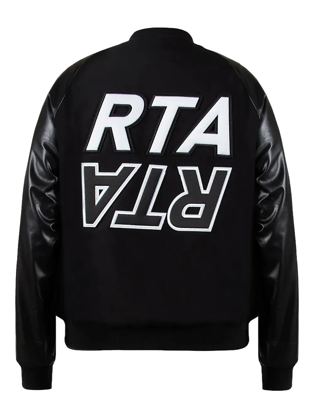Rta Atticus Varsity Jacket In Black
