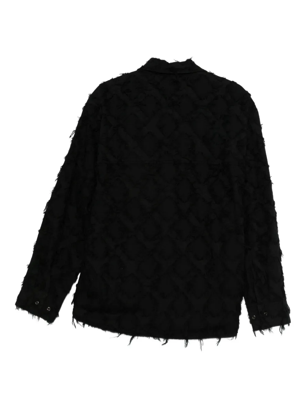 Séfr textured shirt - Zwart