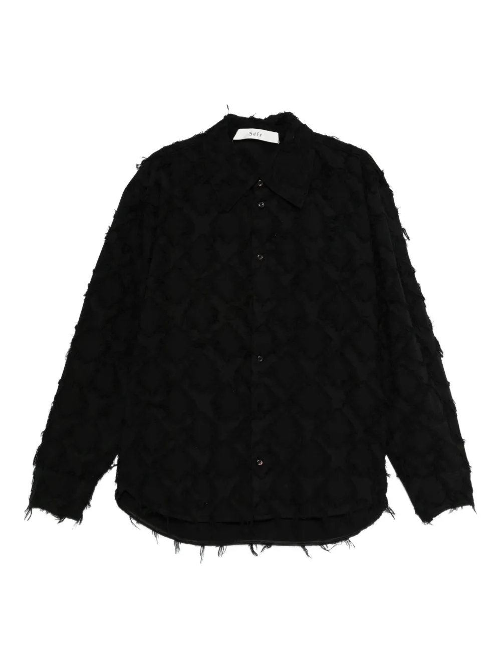 Séfr camisa texturizada | negro | Image 1