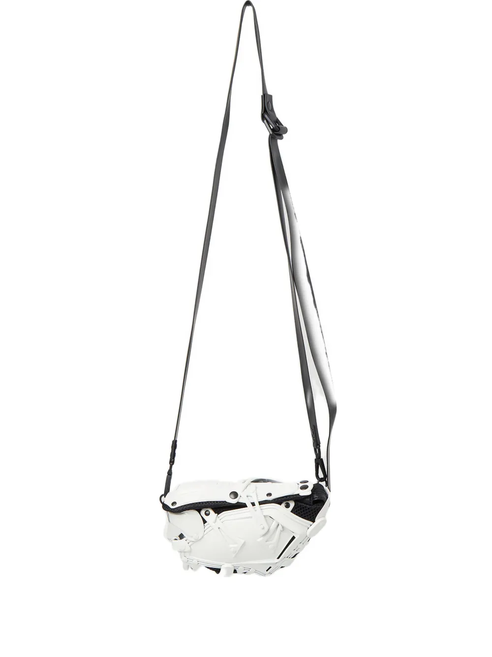 Innerraum Armoured Flap Messenger Bag In White