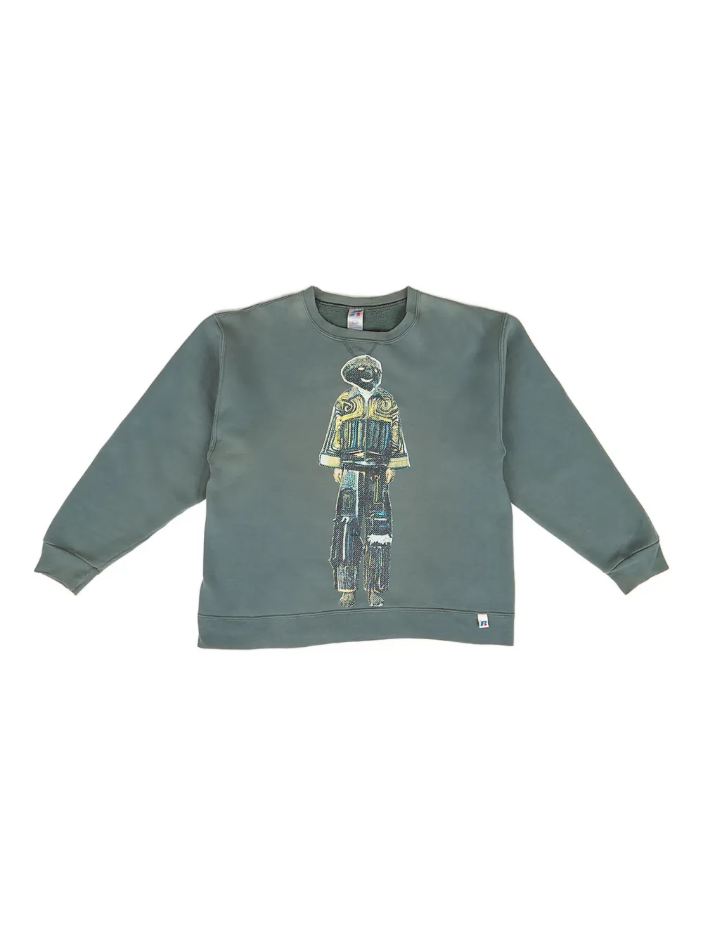 Drx Farmaxy For Ln-cc Graphic-print Crew-neck Sweatshirt In Green
