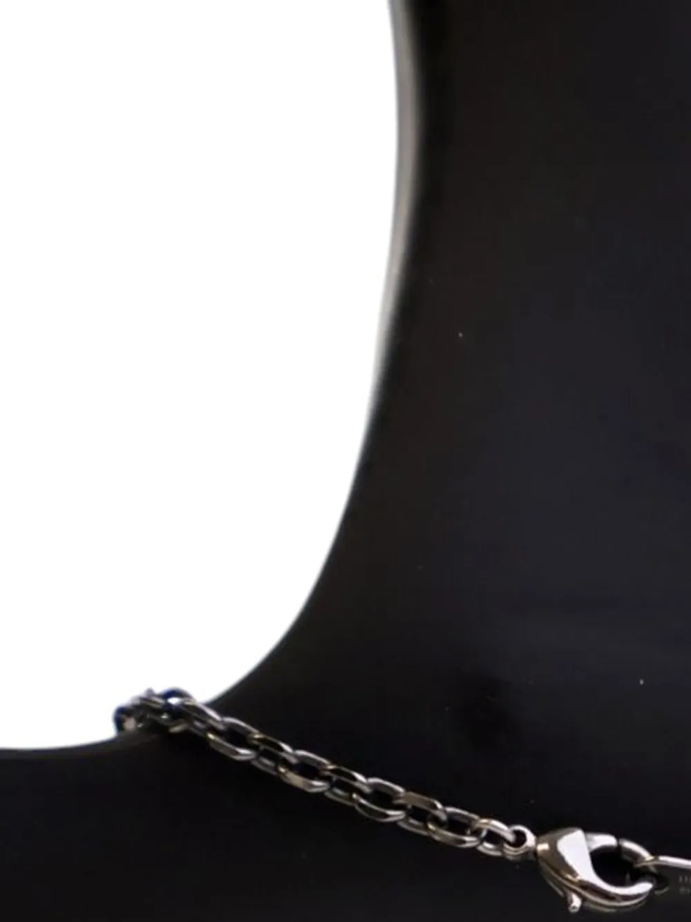 Pre-owned Louis Vuitton 2021 Palladium Plated Monogram Message In A Bottle Pendant Necklace Costume Necklace In Silver