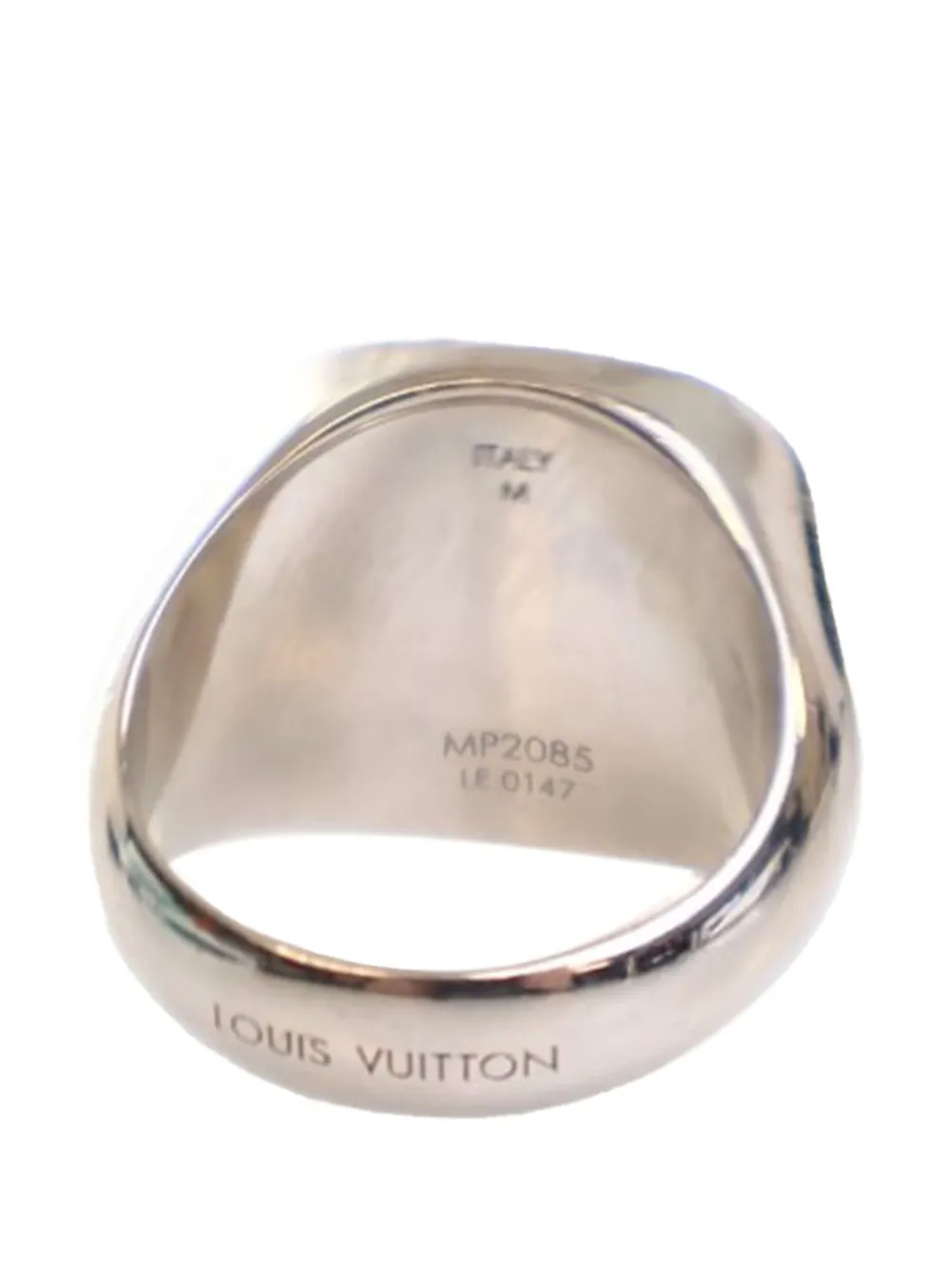Louis Vuitton Pre-Owned 2005 Monogram PadLock Signet Ring costume ring | Image 2