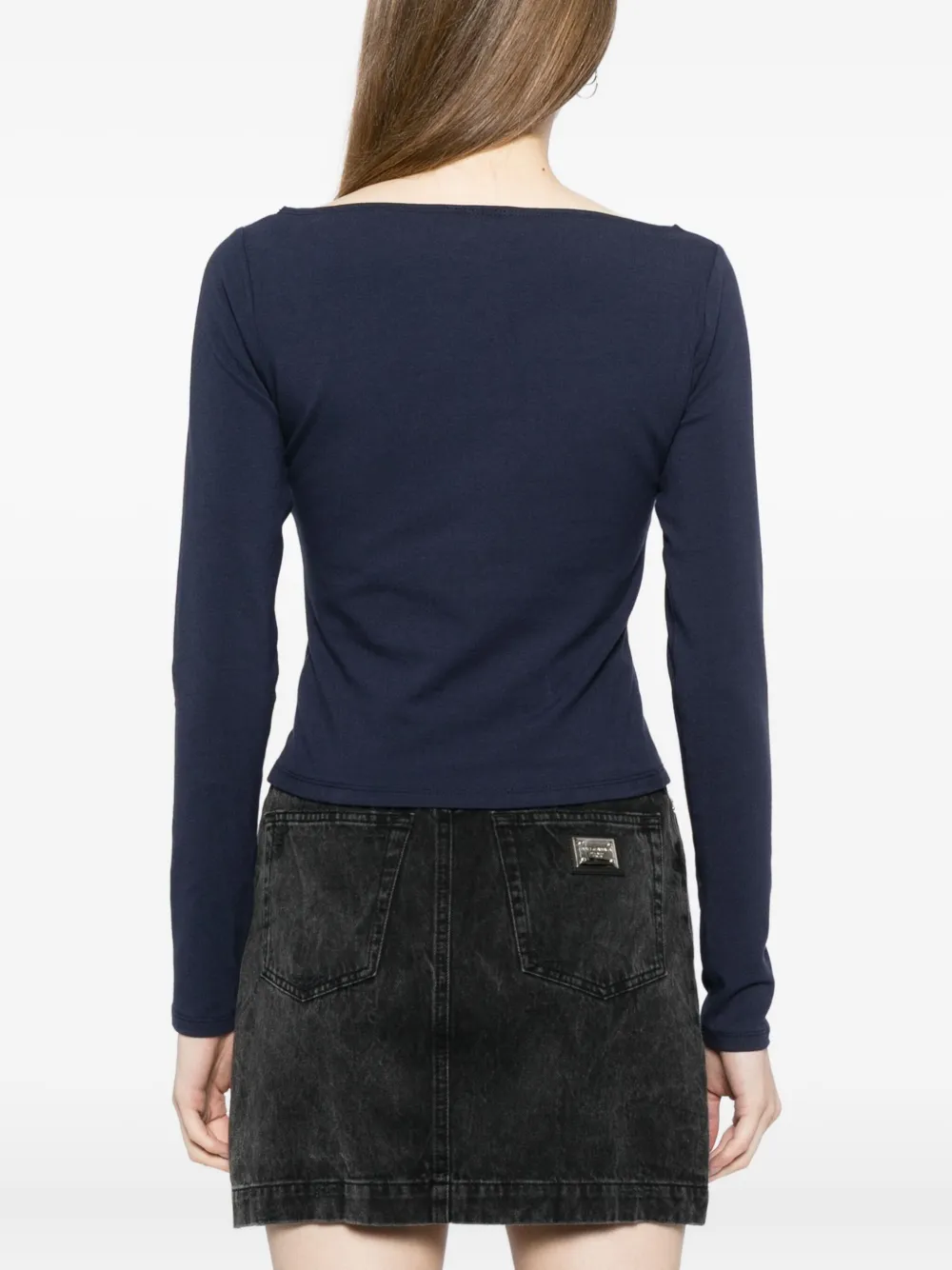 Reformation Wiley Knit Top In Blue