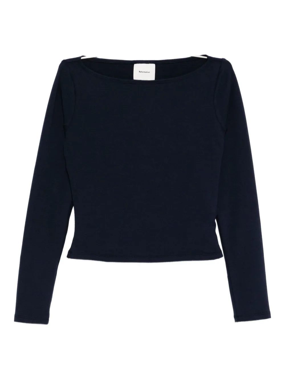 Reformation Wiley Knit Top In Blue