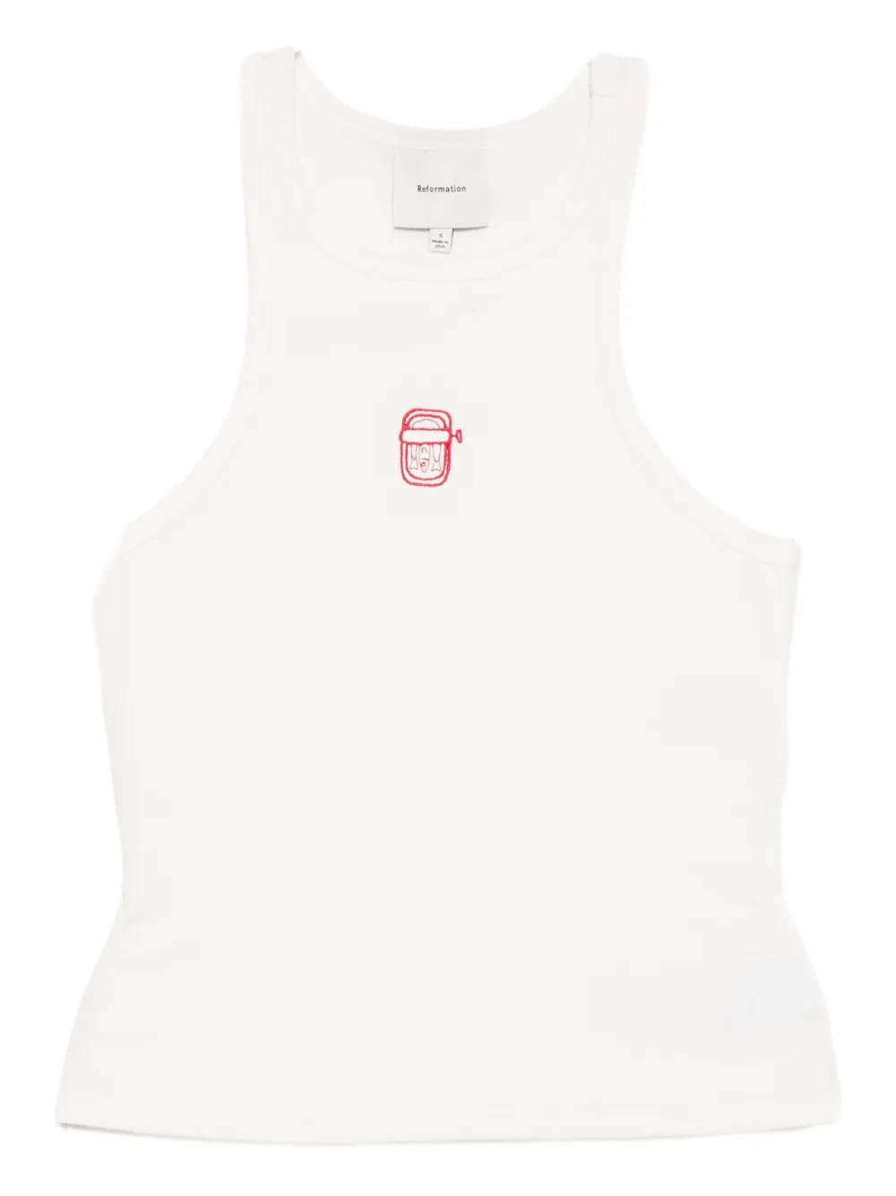 Reformation Nova Tank Top In White