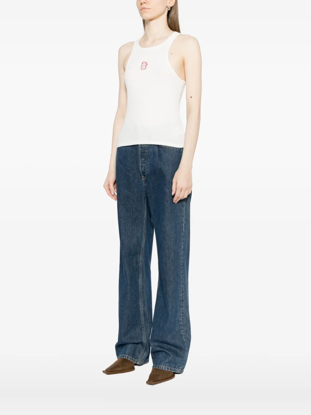 Reformation Nova Tank Top In White