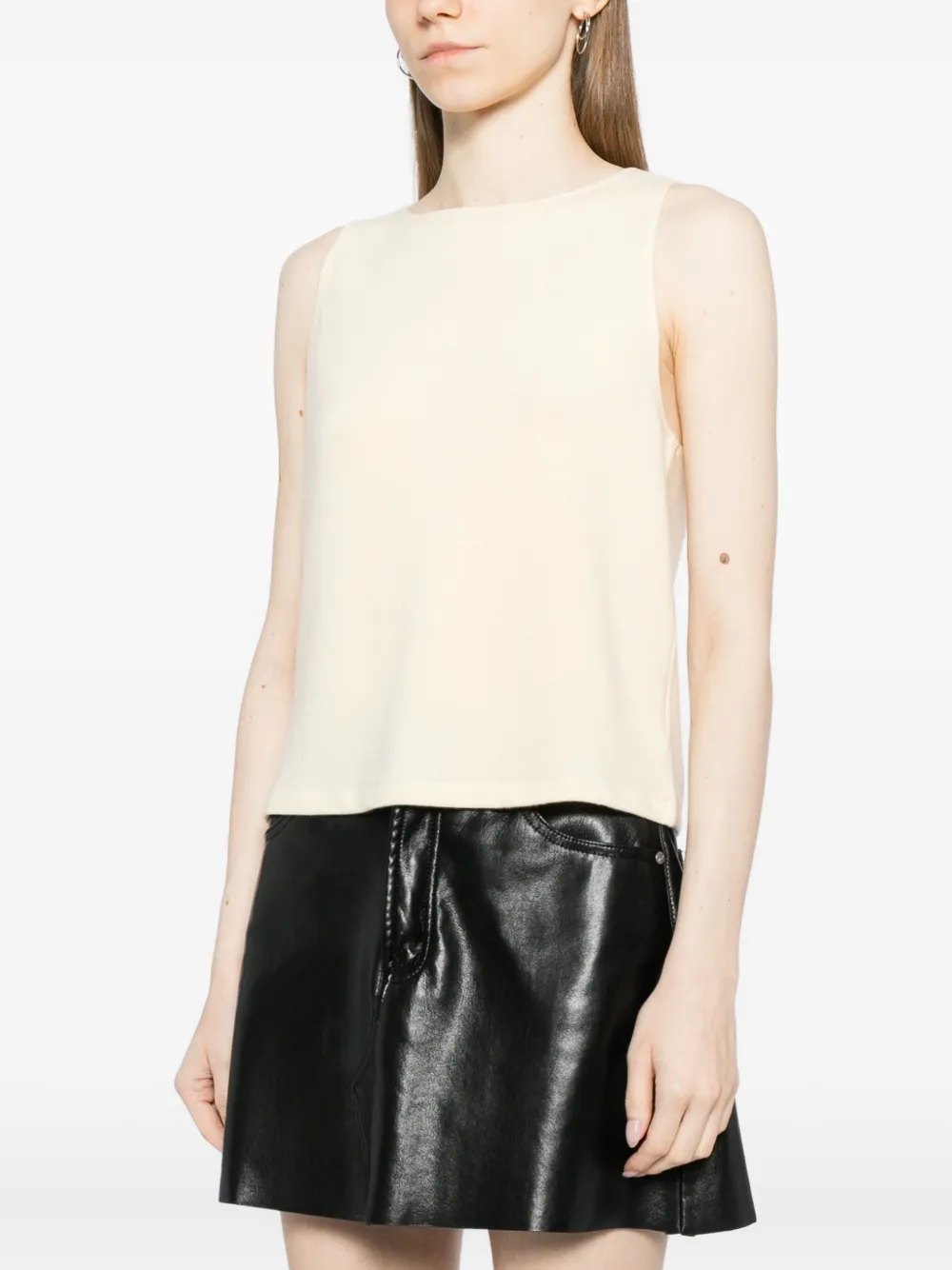 Reformation Pears Knit Top In Neutral