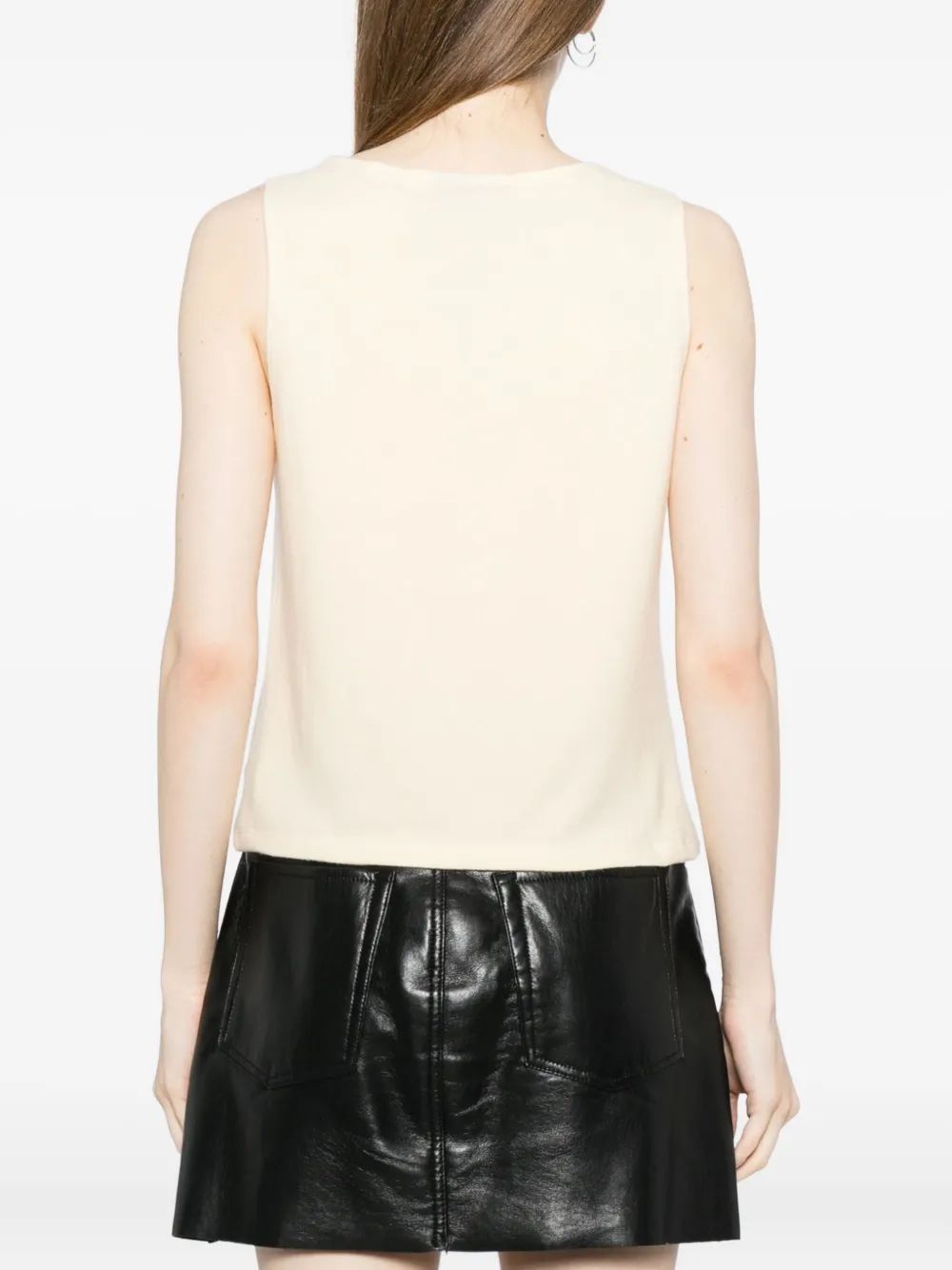 Reformation Pears Knit Top In Neutral