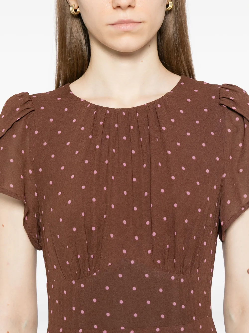 Reformation Lula jurk Bruin