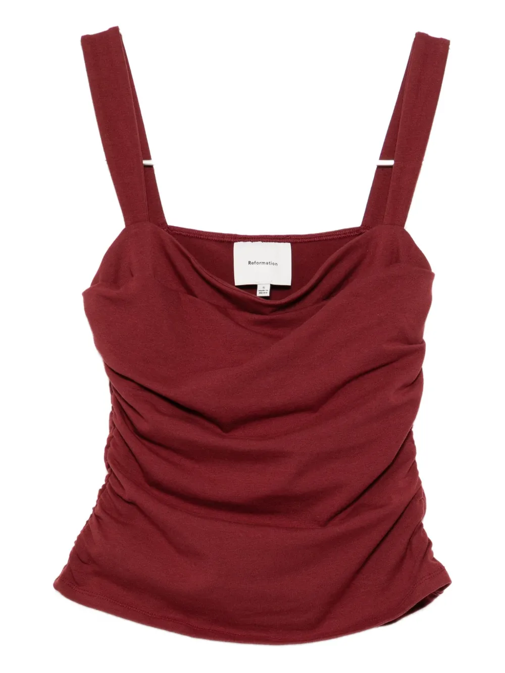 Reformation Trish Knit Top In Red