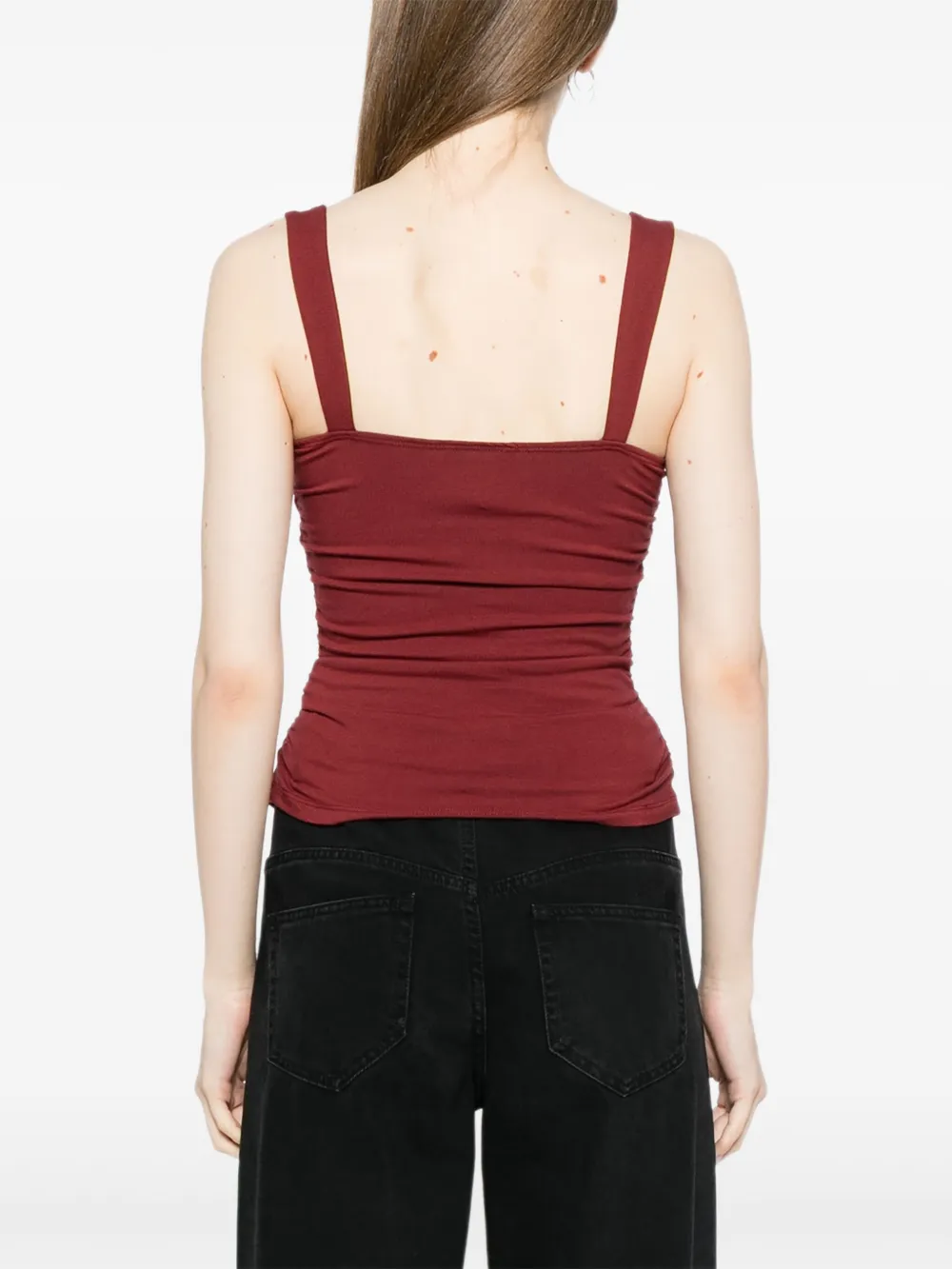 Reformation Trish gebreide top Rood