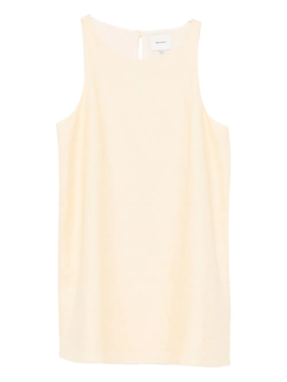 Reformation Balia Linen Dress In White