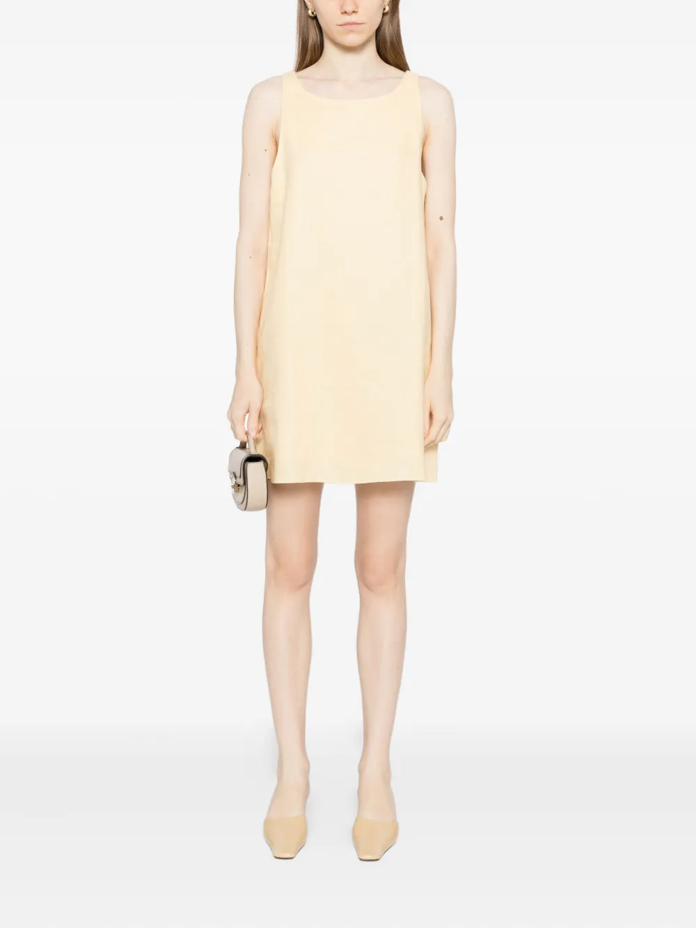 Reformation Balia Linen Dress In White